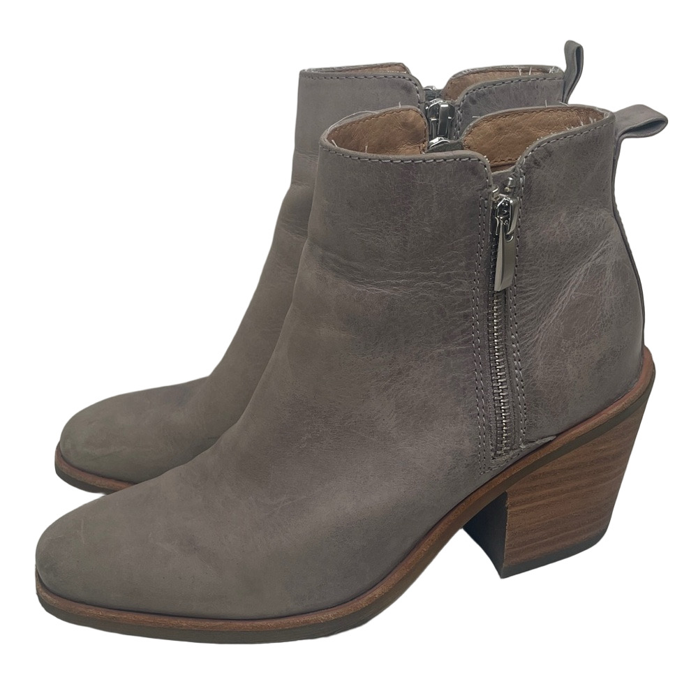 SOFFT Women's Gray Leather Ankle Boots SIZE 8